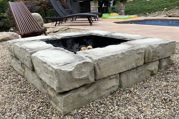 hardscape fire pit