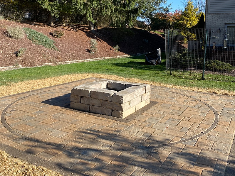 firepit hardscape